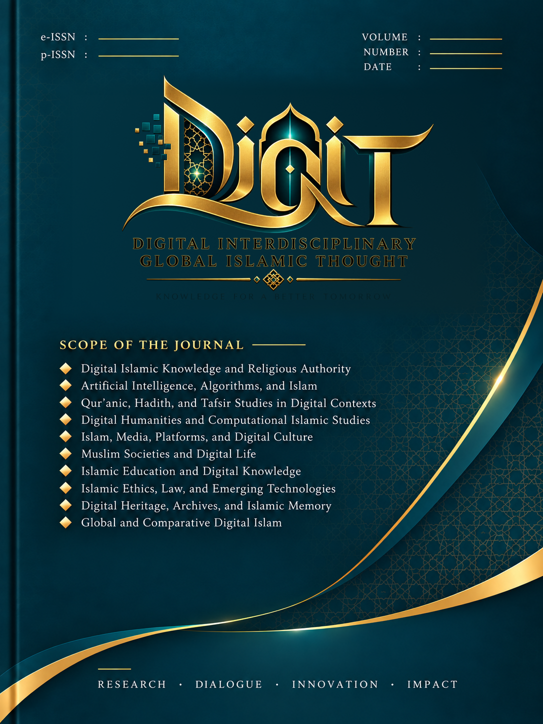DIGIT journal cover — Journal of Digital Interdisciplinary Global Islamic Thought with revised scope